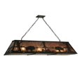 thumbnail image 2 of Meyda Tiffany 136776 Buffalo At Lake 9 Light 61" Wide Linear Pendant - Bronze, 2 of 5