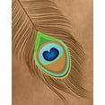 thumbnail image 2 of Robinson, Tamara 20x24 Gold Ornate Wood Framed with Double Matting Museum Art Print Titled - Peacock Feather III, 2 of 4