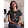 thumbnail image 2 of Keep Calm And Hunt Eggs Easter Graphic Women Black T-Shirt, Female XX-Large, 2 of 4