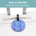 thumbnail image 2 of 2Pcs Leather Round Mermaid Scale Cruise Luggage Tag with Privacy Cover and Name ID Tag - Suitable for Travel Handbags Backpacks School Bags Luggage Tags, 2 of 7