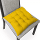 thumbnail image 2 of Cojines Para Silla Comedor 40x40 Cm Asiento Decorativo Cojín Color Amarillo liso, 2 of 5