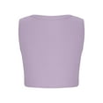 thumbnail image 6 of Cethrio Girls Tank Tops, Crewneck Sleeveless Summer Stretch Athletic Shirts Purple Size 11-12 T, 6 of 7