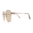 thumbnail image 6 of Womens Luxurious Oversized Rectangle Metal Rim Boyfriend Sunglasses Gold - Brown, 6 of 8