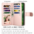 thumbnail image 4 of For Motorola Moto G Power 5G 2025 Wallet Case with Credit Card Holder for Women Men, Flip PU Leather Wallet Phone Case for Moto G Power 5G 2025, Tekcoo Detachable Magnetic Cover with Strap, Pink, 4 of 9