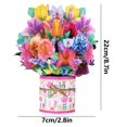 thumbnail image 3 of Mother'S Day Bouquet 2D Ornament F New Mother'S Day Greeting Card Creative Flower Bundle Set 3D Three Blessing Card, Mother'S Day Bouquet 2D Ornament *1 F Gift Clearance, 3 of 6