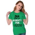 thumbnail image 3 of Christmas 364 Days Fun 1 Day of Coal Womens Slim Fit Graphic Tee Brisco Brands S, 3 of 5