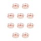 thumbnail image 3 of Pulseras de tela bohemia Minnieouse trenzada cómoda joyería decoración Bohemia creativa Naranja 10piezas, 3 of 6