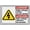 Warning Sign 3, variant on Bilingual Danger High Voltage Keep Out Sign 8"x12", Aluminum Tin Warning Signs for Home Outdoor Garden, High Visibility Bilingual Electrical Sign