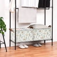 thumbnail image 3 of Yayeee Foldable Storage Basket for Shelves Waterproof Cloth Bins with Handles, Watercolor Forest Pattern, 3 of 7
