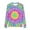 Multicolor, variant on Summer Unisex Kids Multicolor Tie-Dye Graphic Tee Round Neck Long Sleeve Stretchy Trendy Top Casual Travel Home Party 3-14Y