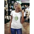 thumbnail image 2 of Sad Avocado Cartoon T-Shirt Women -Image by Shutterstock, Female Large, 2 of 4