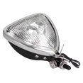 thumbnail image 1 of Faro de motocicleta carcasa negra de acero inoxidable lente de vidrio transparente luz delantera de motocicleta para modificación ANGGREK Otros, 1 of 8