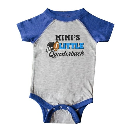 

Inktastic Mimis Little Quarterback with Football and Helmet Gift Baby Boy or Baby Girl Bodysuit