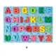 thumbnail image 1 of Juego de rompecabezas de letras y números de madera con letras mayúsculas, números y formas. Tablero de rompecabezas educativo ideal para niños de 3, 4 y 5 años., 1 of 1