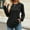 Black, variant on Womens Fall Fashion Long Sleeve Shirts Dressy Casual Pleated Basic Trendy Tops Winter Clothes 2025