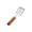 B, variant on Griddle Spatula Wooden Handle Stainless Steel Metal Fish Turner Meat Scraper Heavy Duty Cast Iron Skillet Hamburger Burger Flipper for Outdoor BBQ Grill，A
