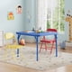 thumbnail image 2 of Mesa y sillas plegables para niños con tapicería de cuerina y estructura metálica duradera, set de actividades infantil multiusos portátil para comer, manualidades o aprender, ahorra espacio, 2 of 8