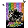 thumbnail image 1 of Las Bizarras Aventuras de JoJo-bandera de jardín temática. Regalo perfecto para fans, amigos y familiares, ideal para actividades al aire libre y decoración de fiestas.28CM*45CM, 1 of 5