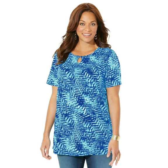 Catherines Women's Plus Size Easy Fit Teardrop Tunic