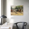 thumbnail image 3 of JEUXUS-The Horse Fair by Rosa Bonheur Oil Painting Reproduction Giclee Wall Art Canvas Prints 20x16in, 3 of 4