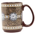 thumbnail image 2 of M&F WESTERN MOMENTS FLORAL STUDDED CONCHO COFFEE MUG 16OZ BROWN, 2 of 2