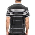 thumbnail image 2 of Men's Classic Cotton Blend Logo Short Sleeve Striped Embroidered Polo Shirt (Dark Olive, S), 2 of 3