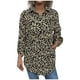thumbnail image 1 of Blusa superior informal con estampado de leopardo y un solo pecho para mujer Pompotops  FGAJ15037, 1 of 9