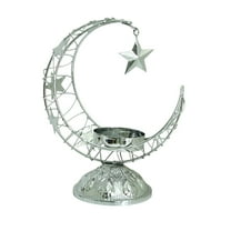 Darzheoy Crescent Moon Candle Holder, Metal Gold Tabletop Decoration for Living Room and Home Decor with Romantic Ambience