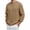 Coffee, variant on Sweatshirts for Men Casual Solid Color Round Neck Fashion Long Sleeve T Shirt