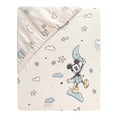 thumbnail image 3 of Lambs & Ivy Disney Baby Moonlight Mickey Mouse Fitted Crib Sheet - White, 3 of 5