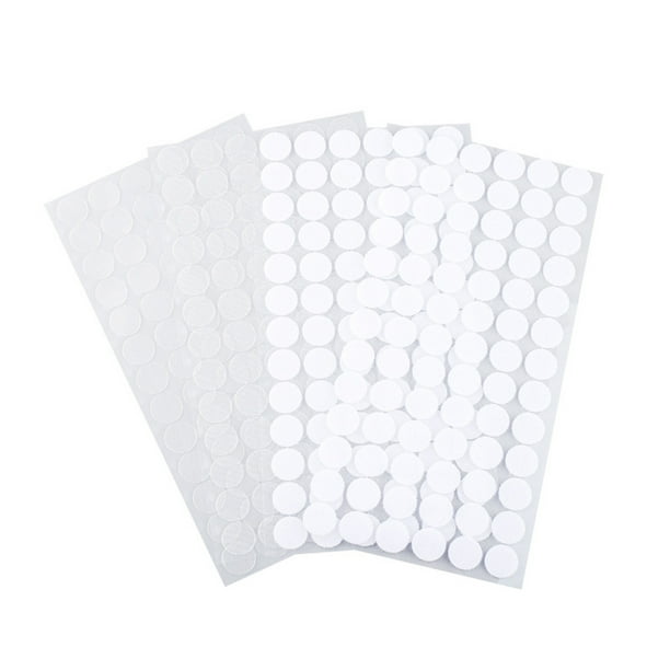 Paquete de 540 puntos de velcro autoadhesivos de 20 mm, 270 pares de puntos adhesivos redondos, cierre de velcro adhesivo de doble cara, puntos de velcro autoadhesivos, cinta de velcro adhesiva