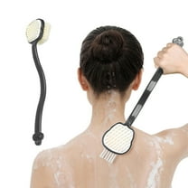 Cleaning Supplies,15-Inch Long Handle Back Scrubber Brush - Exfoliating Body Brush with Soft Nylon Bristles for Dry & Wet Brushing, Bath Brush for Hard to Reach Areas, Improve Circulation