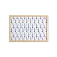 thumbnail image 1 of Violet Wall Art with Frame, Garden Spring Flower Related Continuous Isolated Lavender Lilac Illustration, Printed Fabric Poster for Bathroom Living Room, 35" x 23", White Mauve Khaki, by Ambesonne, 1 of 2