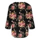 thumbnail image 4 of Fiudx Ofertas Flash Del Día Blusa Holgada con Estampado de Pascua y Cuello Redondo Retro de Manga Tres Cuartos a La Moda para Mujer, 4 of 5