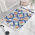 thumbnail image 3 of Pioneer Flower Floral Print Flannel Non Slip Door Rugs,Washable Door Mats Indoor,Decorative Door Mats,Dirt-Resistant and Absorbent Doormat for Entrance,Bedroom,Kitchen,Bathroom,31.5"x17", 3 of 4