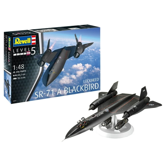Revell 04967 Lockheed SR-71 Blackbird 1:48 Scale Model Kit Unvarnished