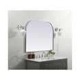 thumbnail image 3 of Elegant Decor Metal Frame Arch Mirror 42x34 Inch in Silver, 3 of 9