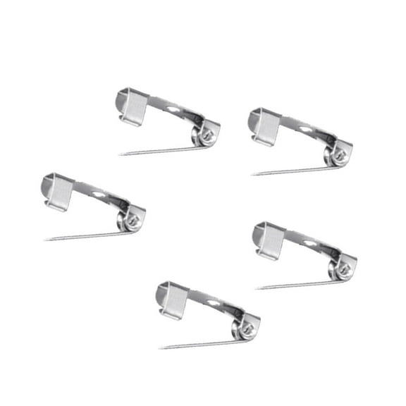 Worgeous  200 Pcs Safety Pin Sterling Large Pins Silver Mini Brooch Name
