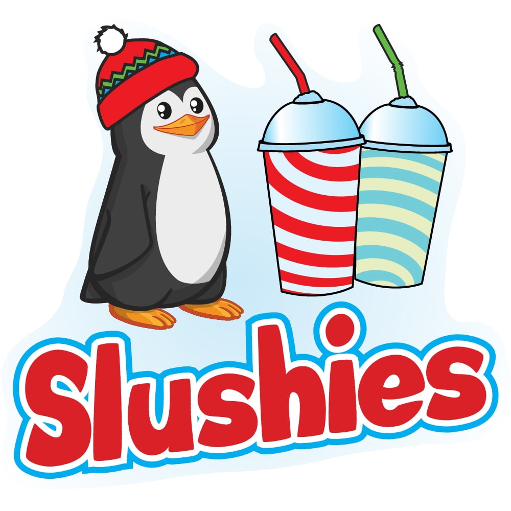 Business, Office & Industrial Supplies Slushies Vinyl Decal 7" Shave