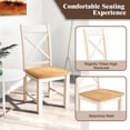 thumbnail image 5 of Gymax Modern Wooden Dining Chairs Set of 4 w/ High Back Rubber Wood Frame Armless, 5 of 9