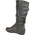 thumbnail image 3 of Women's Journee Collection Paris Extra Wide Calf Slouch Boot Grey Faux Leather 11 M, 3 of 7