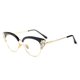 thumbnail image 1 of Gafas de bloqueo de luz azul bullabulling con montura de ojo de gato y strass, 1 of 6