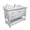 43"x22"-Single Faucet Hole, variant on MMGW 37-Inch White Stone Vanity Top with Rectangle Undermount Sink, 1 Faucet Hole