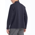 thumbnail image 6 of USNSM Men's Fashion 1/4 Zip Pullover UPF 50+ Long Sleeve Sun Protection Sports Shirts Lightweight Athletic Workout Shirt Black XXXXL, 6 of 6