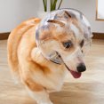thumbnail image 2 of BeesClover Dog Hood Clear Helmet Breathable Cat Helmet Cat Collar Alternative Pet Space Hood Muzzle Protective Head Hood Adjustable Prevent Biting Dog Hood For Aggressive Pets, 2 of 8