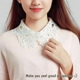 thumbnail image 2 of LoudSung Fake Collar Detachable Half Shirt Blouse False Collar Lace Hollow Out Elegant for Women Girls, 2 of 7