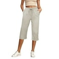 thumbnail image 3 of TYGHBN Casual Women's Pants for Everyday and Use Comfortable and Stylish 3/4 Length Trousers for Summer Season Tie Pants for Women Casual Formal Short Pants for Women Pants Ladies Linen Casual Pants, 3 of 3