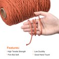 thumbnail image 3 of Macramé Cordón Brillante Marrón 300m/328 Yardas 3mm Diámetro Algodón Cuerda Cordel Cuerda Retorcido Trenzado Cordón para Planta Colgador, Tejer, Macramé Anudar, 3 of 7