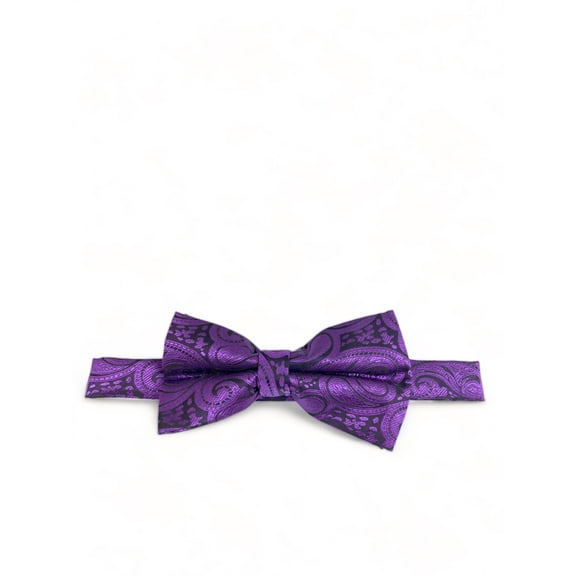 Classic Formal Plum Paisley Bow Tie