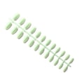 thumbnail image 1 of Vogacara 24 piezas de uñas postizas de ataúd resistentes a los arañazos de bailarina corta coloridas uñas acrílicas artificiales de color sólido DIY Juegos de manicura 4 verde matcha Vogacara CE011412-04, 1 of 4